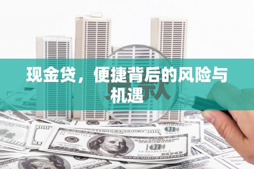 平顺现金贷，便捷背后的风险与机遇