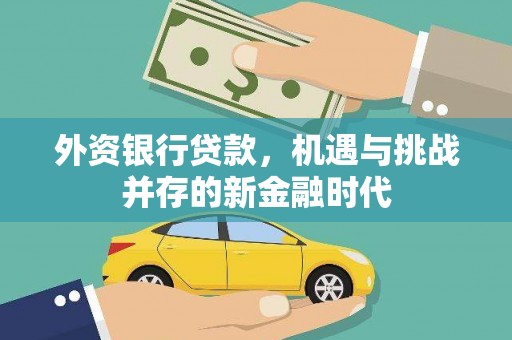 平顺外资银行贷款，机遇与挑战并存的新金融时代
