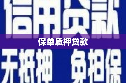 平顺保单质押贷款