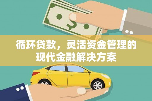 平顺循环贷款，灵活资金管理的现代金融解决方案