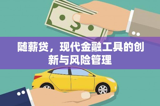 平顺随薪贷，现代金融工具的创新与风险管理