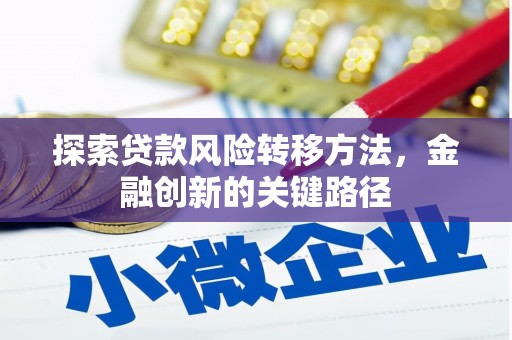 平顺探索贷款风险转移方法，金融创新的关键路径