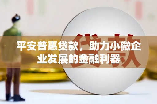 平顺平安普惠贷款，助力小微企业发展的金融利器