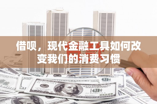 平顺借呗，现代金融工具如何改变我们的消费习惯