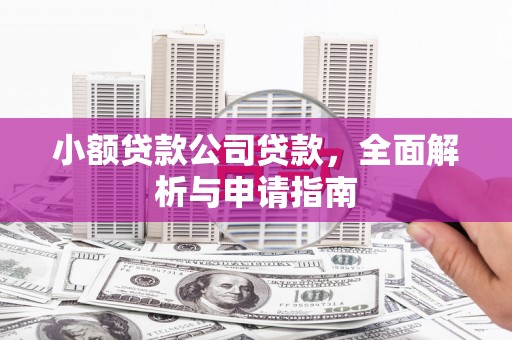 平顺小额贷款公司贷款，全面解析与申请指南