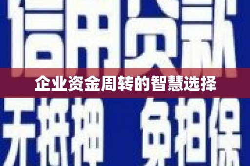 平顺企业资金周转的智慧选择