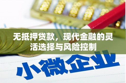 平顺无抵押贷款，现代金融的灵活选择与风险控制
