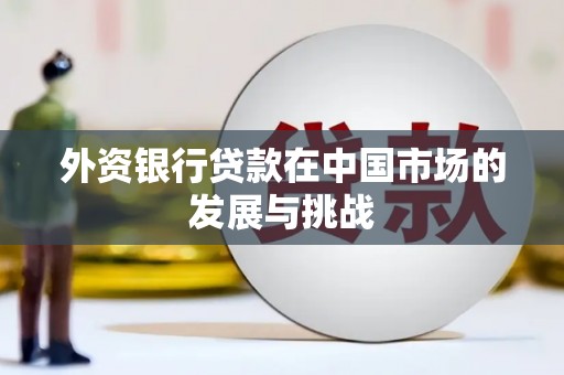 平顺外资银行贷款在中国市场的发展与挑战