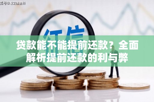 平顺贷款能不能提前还款？全面解析提前还款的利与弊