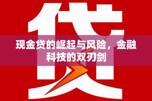 平顺现金贷的崛起与风险，金融科技的双刃剑