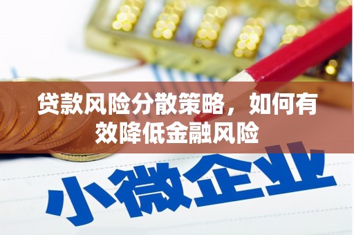 平顺贷款风险分散策略，如何有效降低金融风险