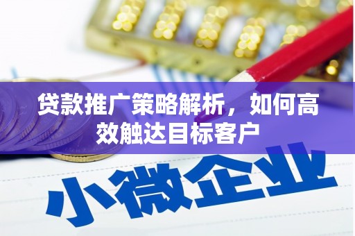 平顺贷款推广策略解析，如何高效触达目标客户