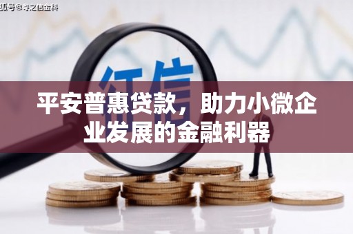 平顺平安普惠贷款，助力小微企业发展的金融利器