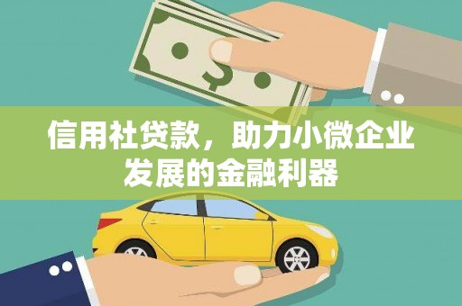 平顺信用社贷款，助力小微企业发展的金融利器