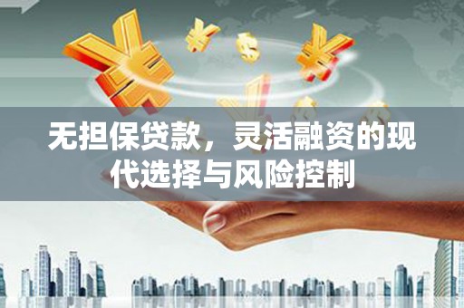 平顺无担保贷款，灵活融资的现代选择与风险控制