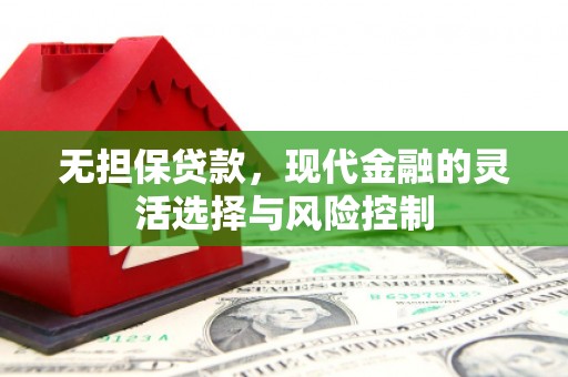 平顺无担保贷款，现代金融的灵活选择与风险控制