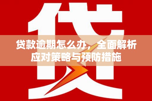 平顺贷款逾期怎么办，全面解析应对策略与预防措施