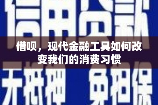 平顺借呗，现代金融工具如何改变我们的消费习惯