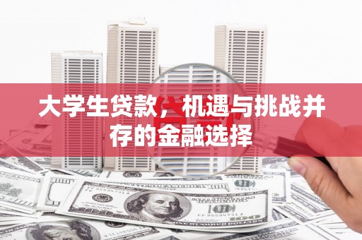 平顺大学生贷款，机遇与挑战并存的金融选择