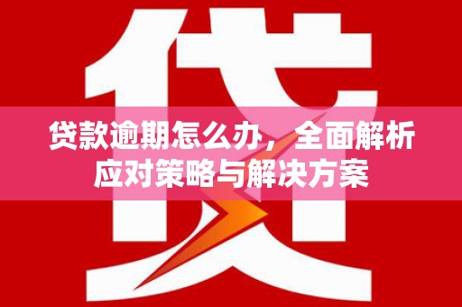 平顺贷款逾期怎么办，全面解析应对策略与解决方案