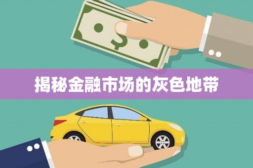 平顺揭秘金融市场的灰色地带