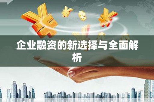 平顺企业融资的新选择与全面解析