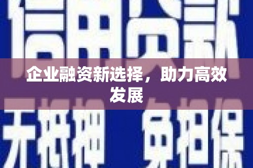 平顺企业融资新选择，助力高效发展