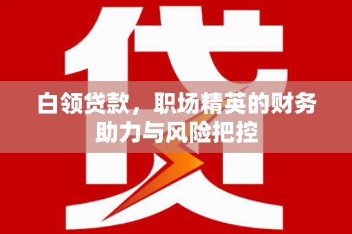 平顺白领贷款,职场精英的财务助力与风险把控 平顺白领贷款,职场精英的财务助力与风险把控